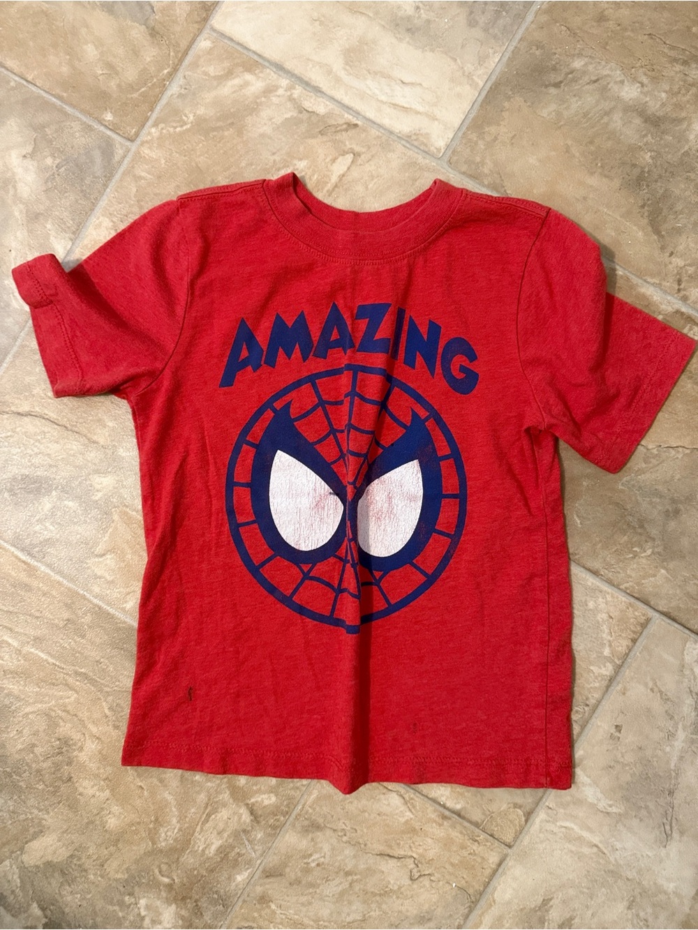 Old Navy Red "Amazing" Spider Graphic Tee
